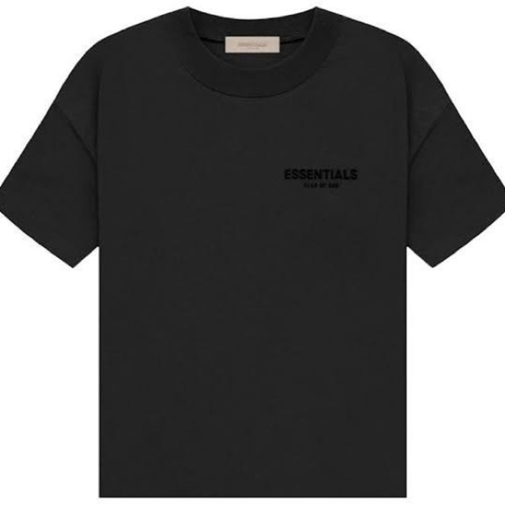 Fear Of God Essentials Stretch Limo Black T Shirt Size Medium